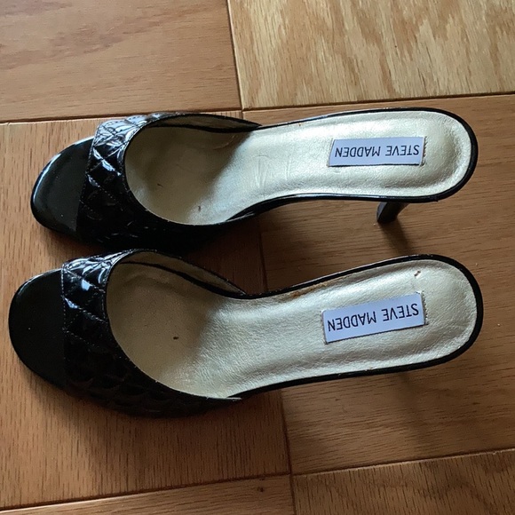 Steve Madden High-heeled Open Toe Slippers - Picture 3 of 8